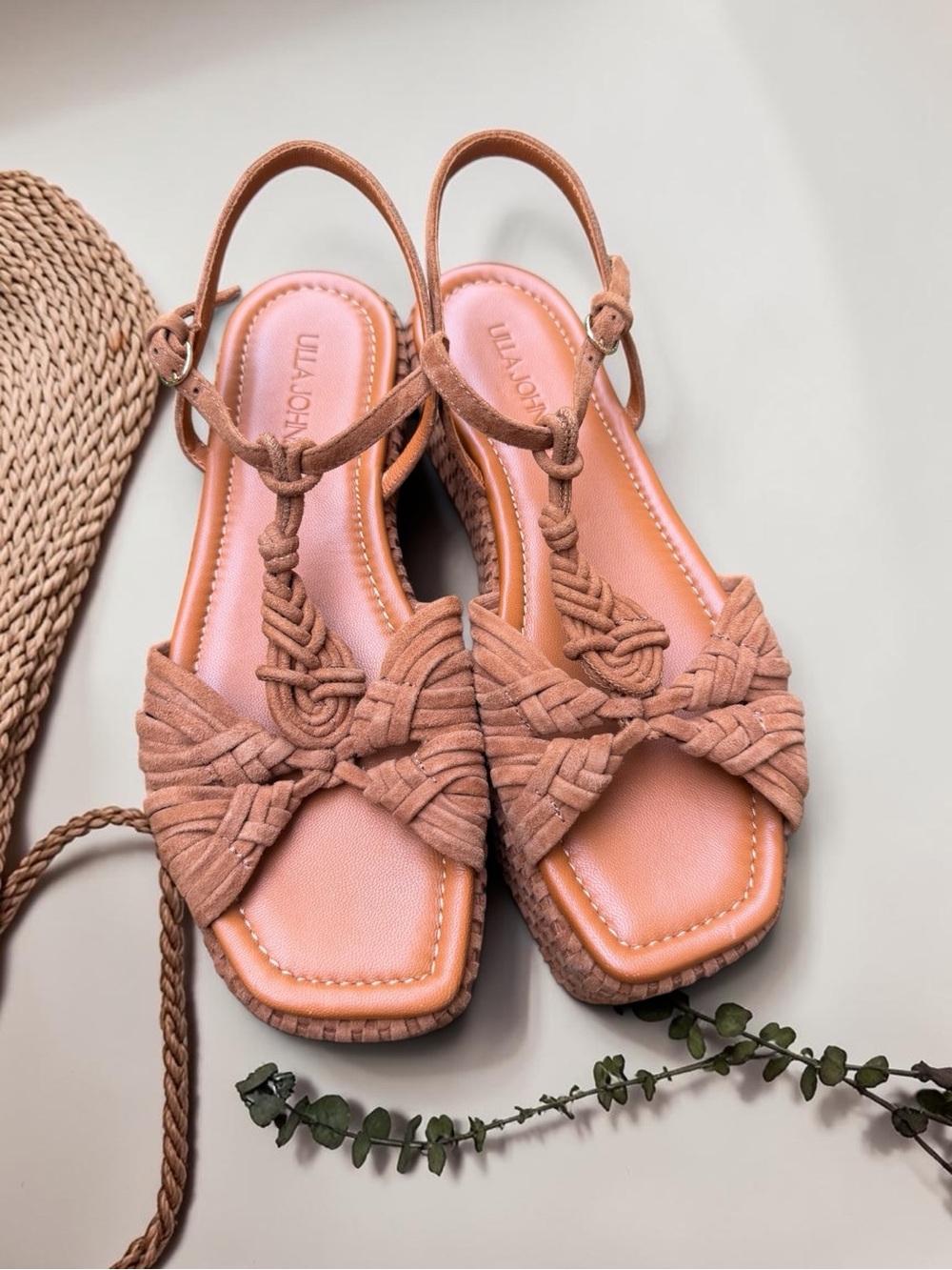 Ulla Johnson Shayna Macrame Braided Platform in Sierra size 8.5